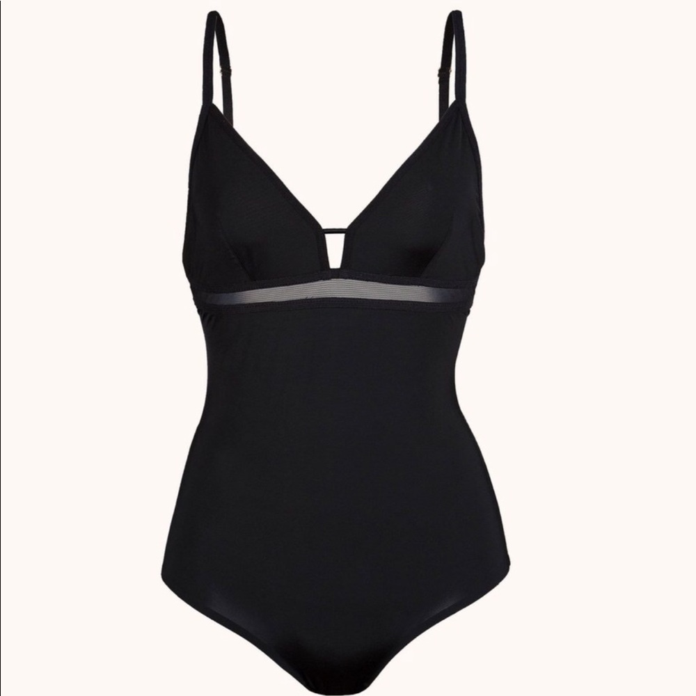 Lively size small black bodysuit NWOT